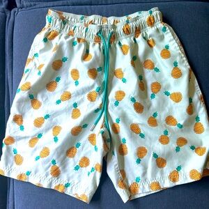 Lands end Size small pineapple swim trunks